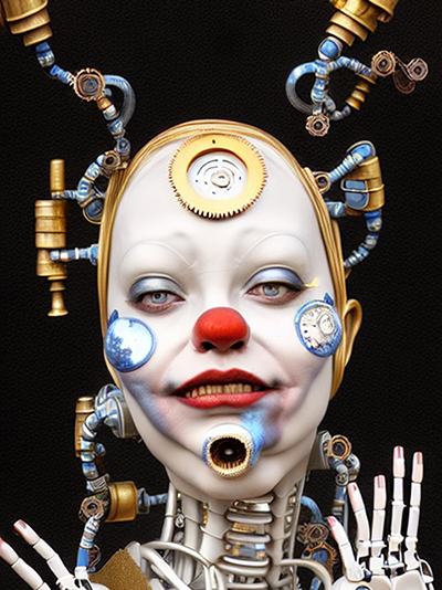 Cyber Clown illustration