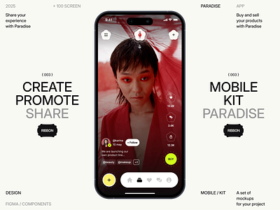 Paradise App UI Kit design mobile mobile app mobile app design mobile ui ui ux