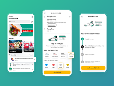 Get the best user experience designed for your grocery app app ui flybuy grocery app mobile design mobile ui pickup retail app ui design uiux uiuxdesign