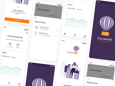 Salary Advance App android design ios minimal mobile app ui