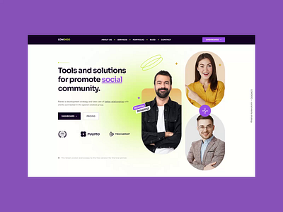 Lowdigo / Community - Website concept animations community concept creative design landing page minimalist sass software technology ui ux web design website