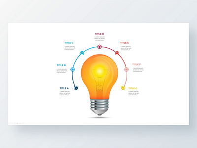 Lightbulb Animated PowerPoint Infographic animated idea illustration infographic infographics lightbulb powerpoint ppt template
