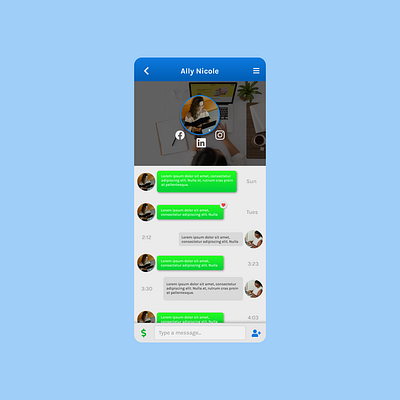 Direct Message App app branding design typography ui ux