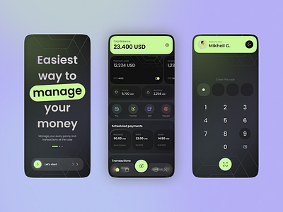 Wallet App app clean clean design clean ui design inspiration interface minimalist wallet app transactions transfer ui ui design ux ux design wallet wallet app