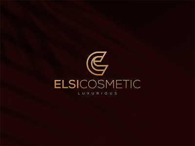 ELSI COSMETIC beauty logo branding ce logo cosmetic logo design ec logo flat graphic design icon illustration logo typography ui vector