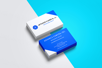 Advance Camera, Inc. Business Cards adobe adobe illustrator branding business card design business card mockup business cards designer graphic design mockup