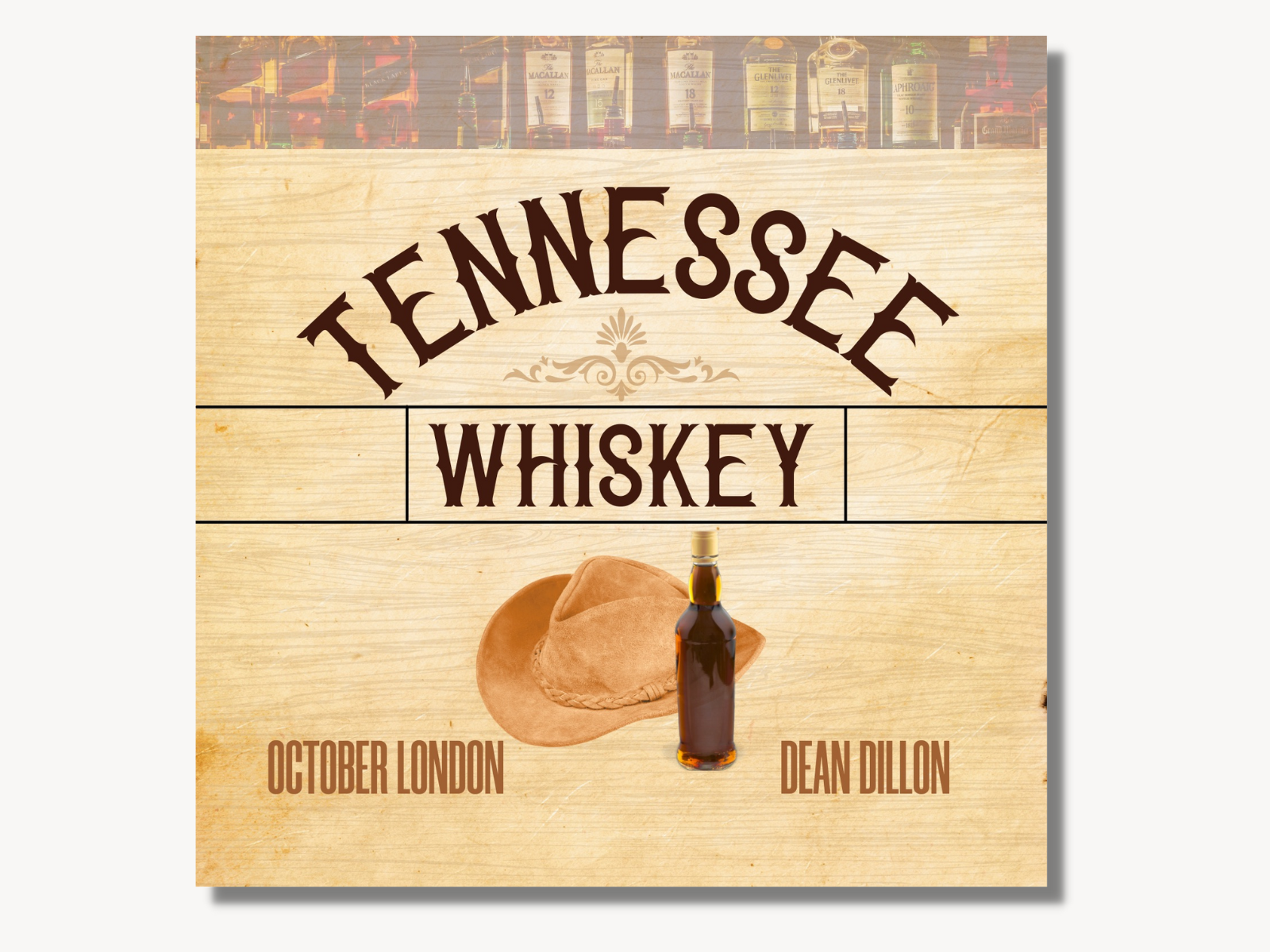 Example of Spotify Song Thumbnail/ Digital Art for Song- Tennessee Whiskey