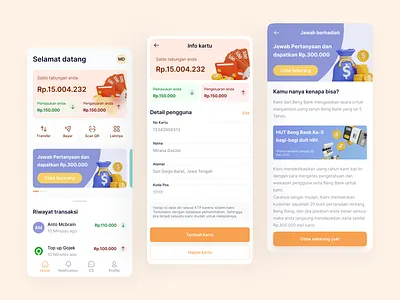 Beng Bank - Finance App Exploration android app application bank branding color design figma finance interface iphone mobile mobileapp ui ui ux ui design uidesign uisupply uiux user interface