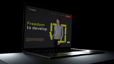 HR branding for Lineate, IT company animation branding design logo nimax web webdesign