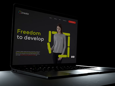 HR branding for Lineate, IT company animation branding design logo nimax web webdesign