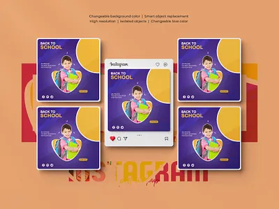 Back to School Banner | Social Media Post Design ad advertiging back to school collage cover design facebook ad facebook post flyer graphic design instagram ad instagram post school shot social media ad banner social media banner social media post design template ui web banner