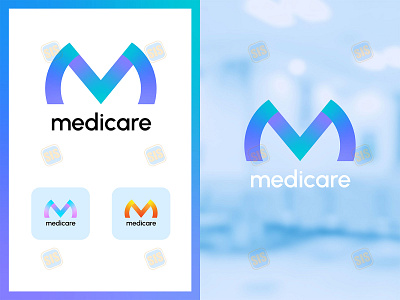 Medical Clinic Logo Design "Medicare" branding clinic cliniclogo consultancy creative doctor firm halthcare health hospital illustration logo logodesign medical treatment