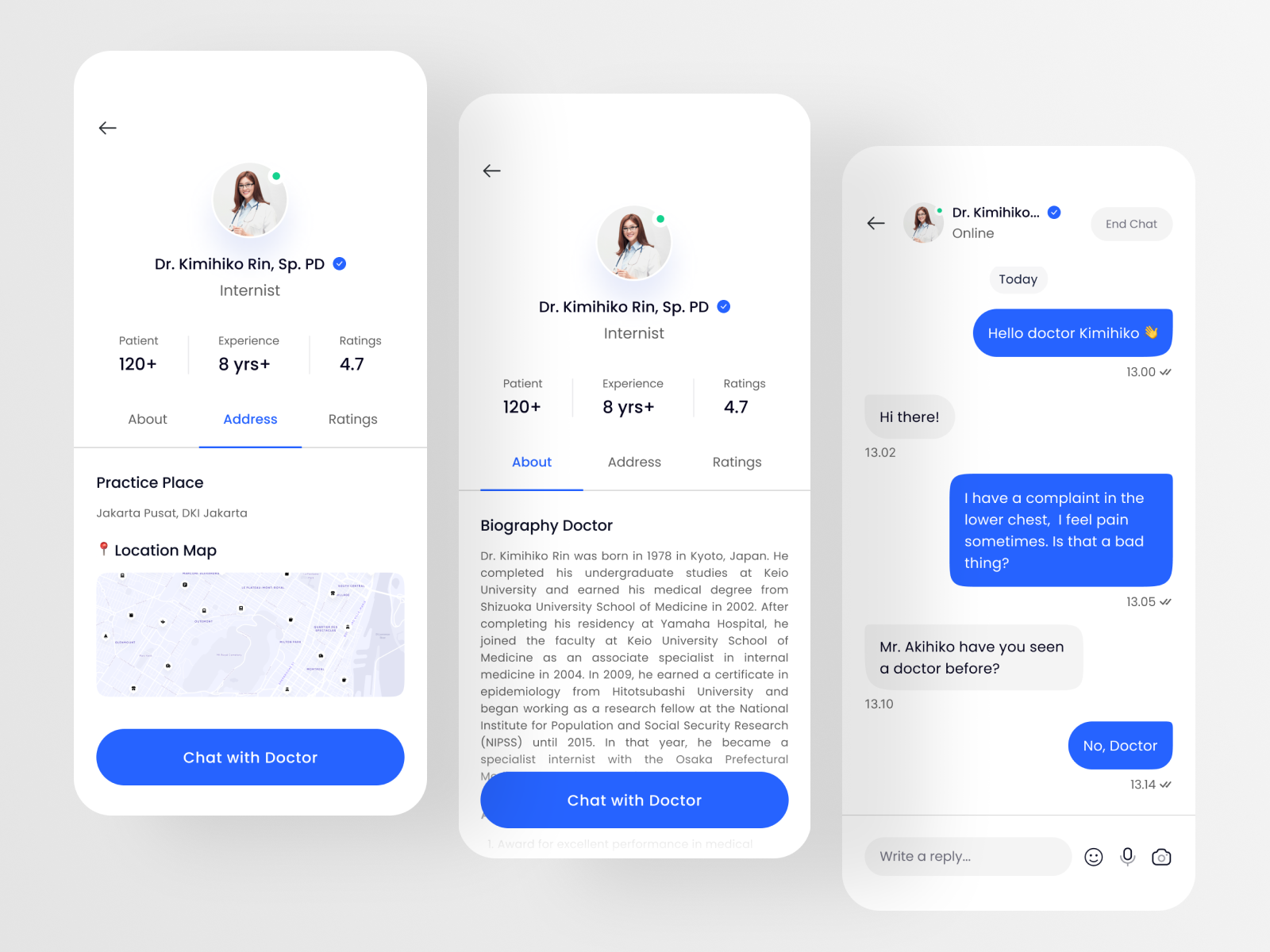 Healthcare Mobile KIT by Ceptari Tyas for Orenji Studio on Dribbble