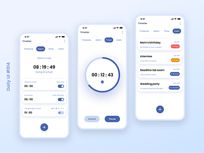 Daily UI #014: Countdown Timer app design graphic design ui