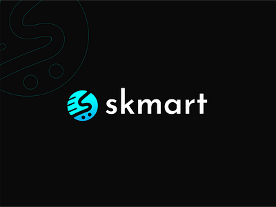 skmart ecommerce logo 3dlogo abstractlogo artwork brand brand identity branding brandingdesign buy online cart logo ecommerce logo graphicdesign illustration logo logo design online selling logo sk mart vector