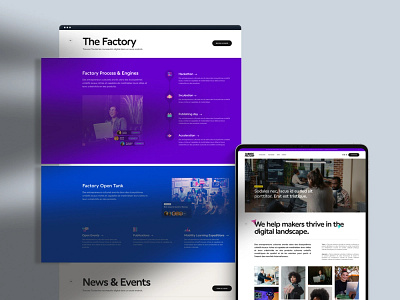 Makers Factory® — Homepage design gaming landing page tech ui ux web website
