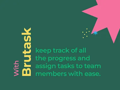 Brutask Admin feature 2d abstract animation app design branding creativity daily ui dailytask design graphicdesign green idea illustration illustrator product productivity todo typography vector website