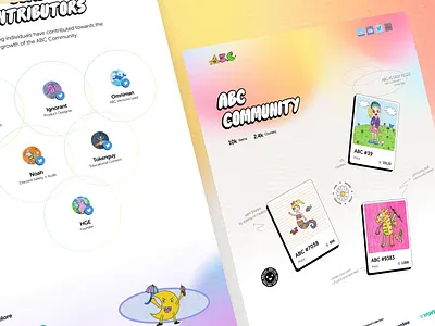 ABC AS EASY AS 123! - NFT Website abc branding crypto design graphic design landingpage nft responsive solana ui ux web3 website