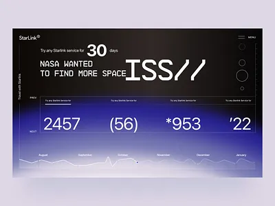 StarLink Website UI Concept blur concept creative galaxy homepage inspiration interface landing layout mars moon planets sapcex space starlink typo ui ux web webdesign