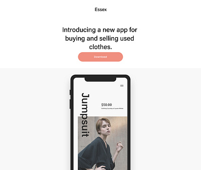 Essex - Website Template - Squarespace animation art blog commerce concept design interaction online store photography product design squarespace template theme typography ui uiux ux web design web development website