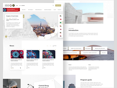 Gulf Health Council design homepage platform ui ux