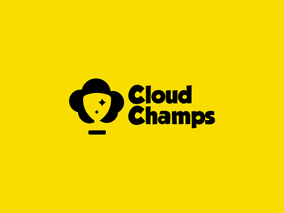 Cloud + trophy abstract black cloud cool design flat logo modern negativespace simple trophy win winner won