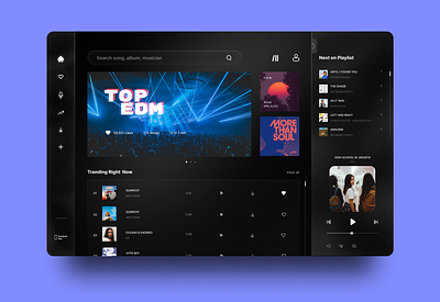 Web Music Player 3d animation app branding dashboard design figma finance graphic design illustration logo mobile app motion graphics typography ui uiux ux vector web design