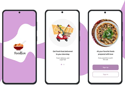 Food delivery app design ui ui design