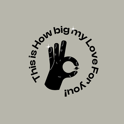 how big my love for you :) cartoon design doodle flat graphic design illustrator logo typography vector