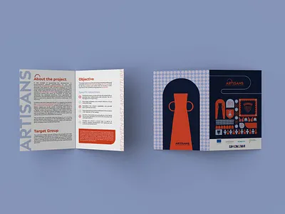 Artisans - project branding branding design graphic design illustration leaflet print design typography