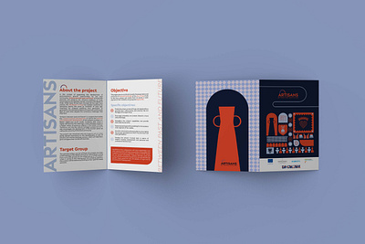 Artisans - project branding branding design graphic design illustration leaflet print design typography