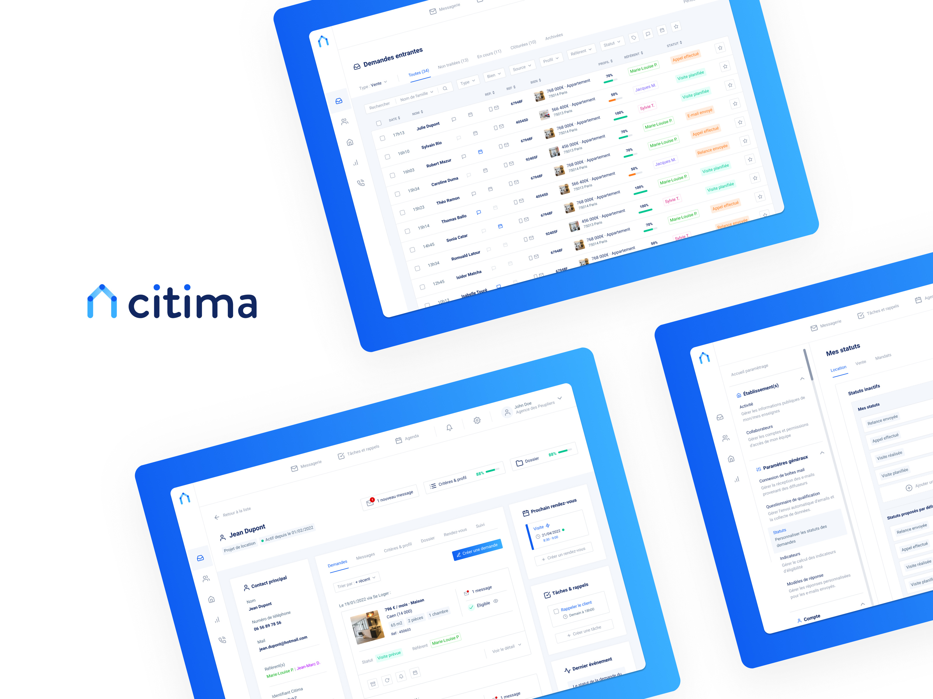Citima SaaS Application design design system interface product design ui ux
