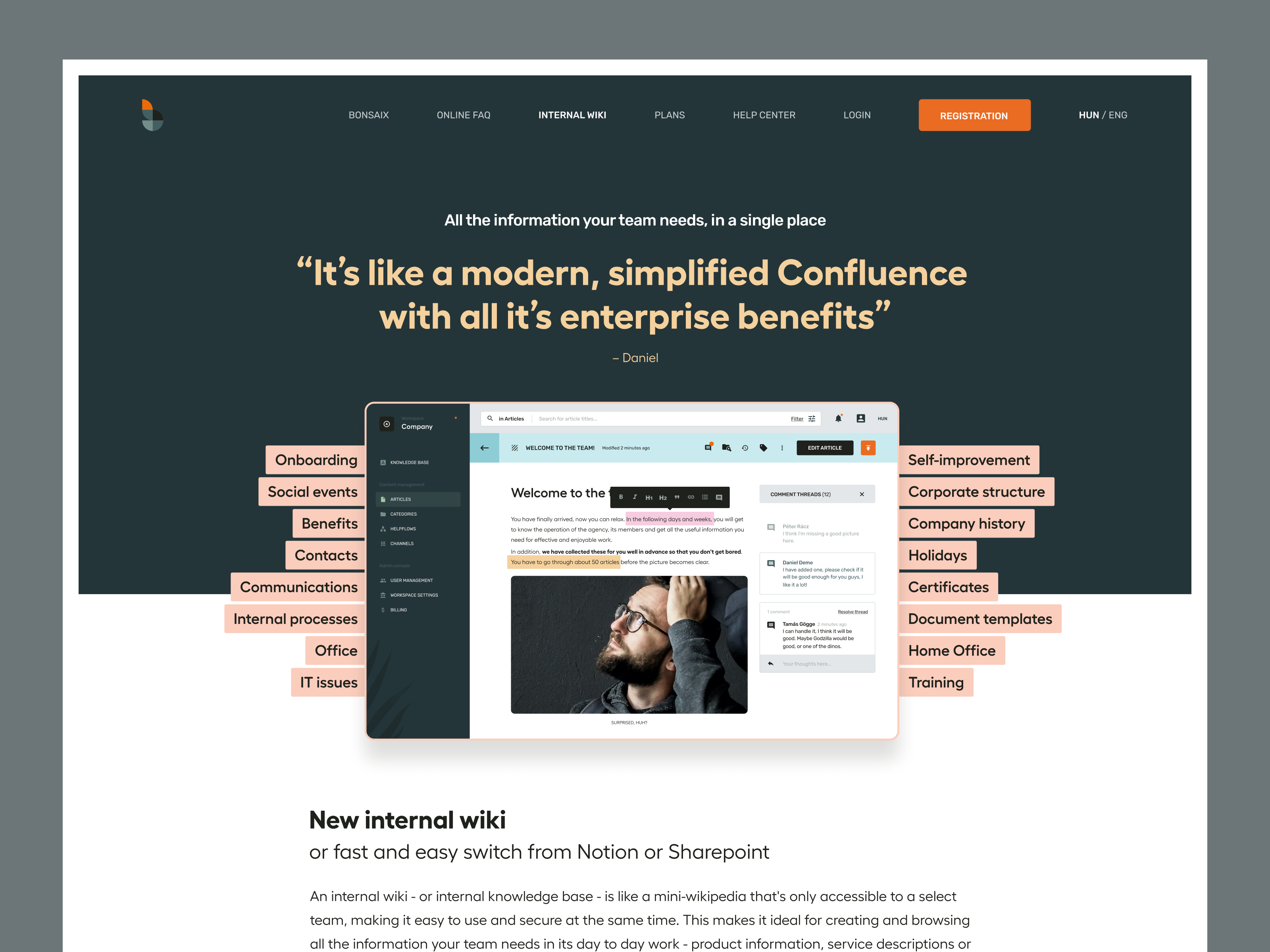 Example of Strategic Saa S Landing Page Design