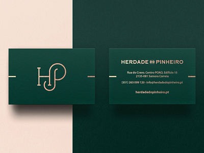 Herdade do Pinheiro brand brand identity branding bruno silva brunosilva.design business cards design graphic design herdade do pinheiro hp illustration logo portugal print typography vector