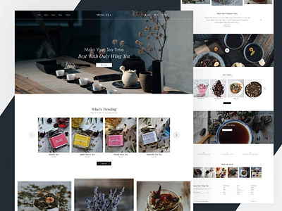 WingTea – Tea eCommerce Free Figma Website Design design ecommerce free figma template free website design figma free website template freebies minimal tea ecommerce tea ecommerce web design free tea shop tea store templatesjungle ui ui design web design webdesign website concept website design