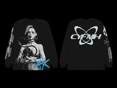 CAN YOU FEEL MY HEART longsleeve design graphic design illustration merch streetwear t shirt