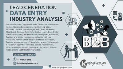 Lead Generation branding business dataentry krazylowseo leadgeneration webdesign webdevelopment