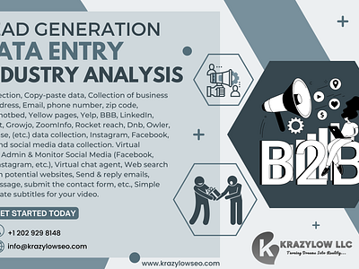 Lead Generation branding business dataentry krazylowseo leadgeneration webdesign webdevelopment