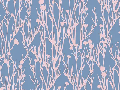 Pink Plants Pattern artistic blue design flower graphic pattern plant seamlesspattern textile