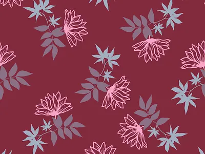 Pink and Grey Pattern artistic design flower graphic pattern seamlesspattern textile vector
