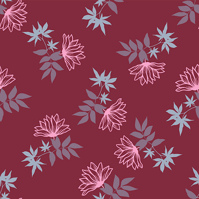 Pink and Grey Pattern artistic design flower graphic pattern seamlesspattern textile vector
