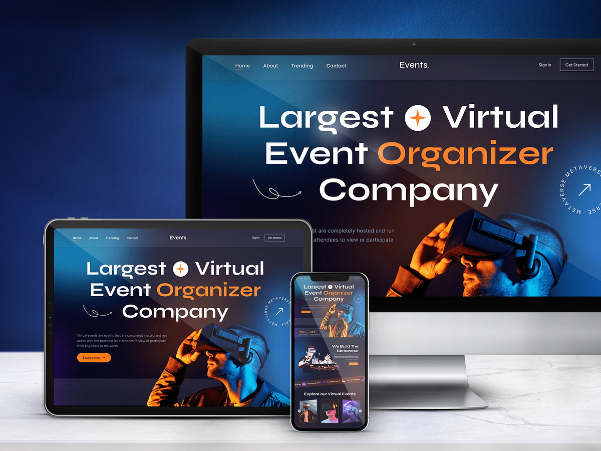 Metaverse Landing Page Design designs, themes, templates and ...