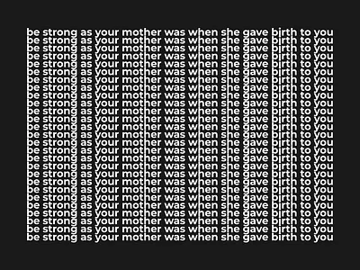 #Be Strong design illustration quote selfe love stay strong strong text vector