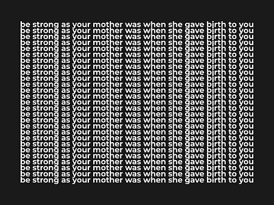 #Be Strong design illustration quote selfe love stay strong strong text vector