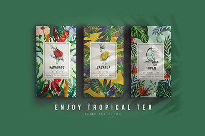 Tea bag package design branding design graphic design illustration typography vector