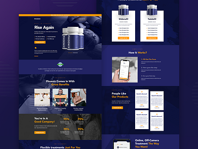 Phoenix figma landing page landing page design ui web design web development webflow