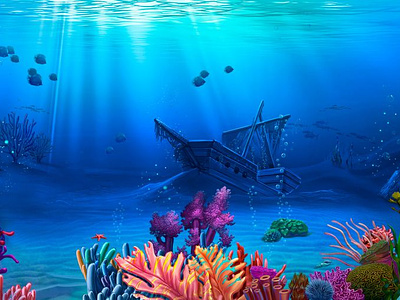 Ocean themed slot game Background background background art background design background development background illustration background image background picture gabling design gambling art game art game design illustration ocaen slot ocean themed slot design slot illustration underwater background underwater illustration