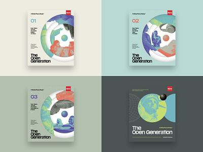 Barna "The Open Generation" Series book cover branding cover design editorial illustration infographics layout lettering logo research type typography vector