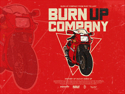 "BURN UP COMPANY" by Rebelart Studio branding graphic design illustration logo vector