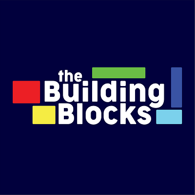 Building Blocks Conceptual Logo branding graphic design logo vector